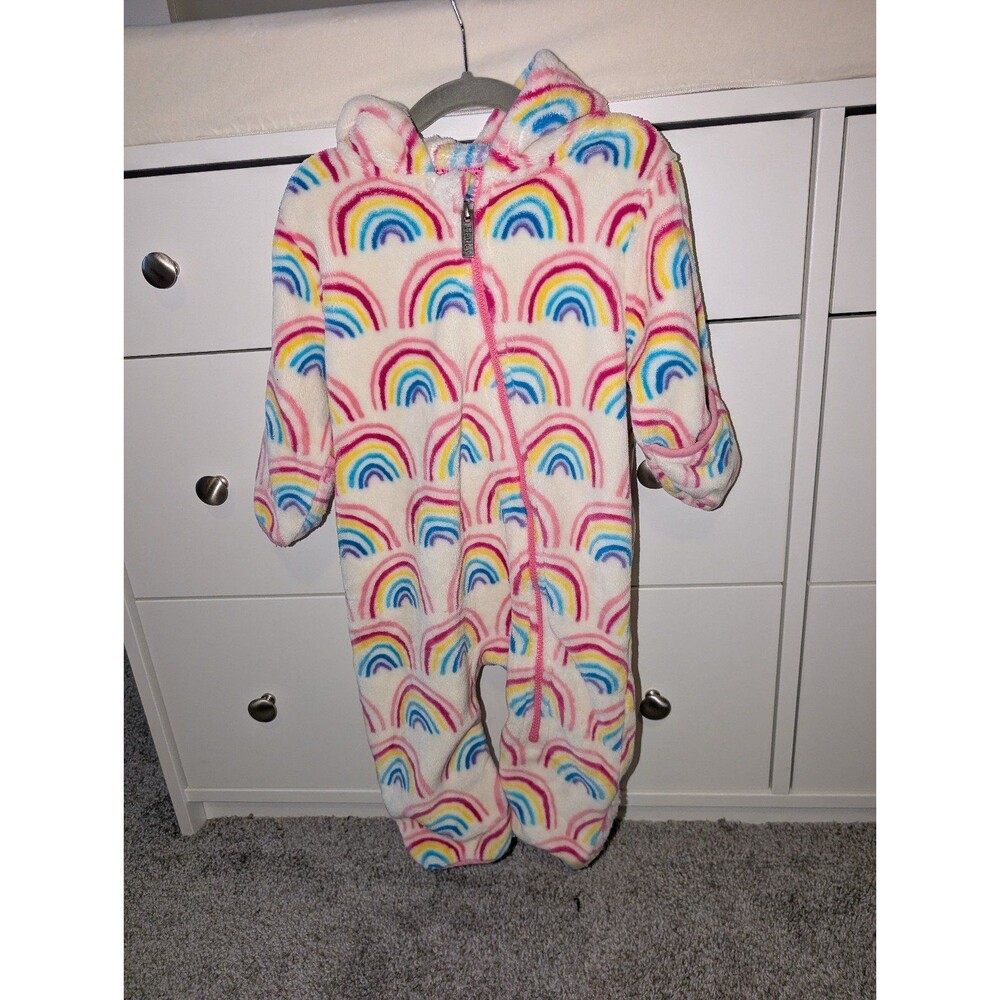 Pretty Rainbows Fuzzy Fleece Baby Bundler | Hatley size 18-24